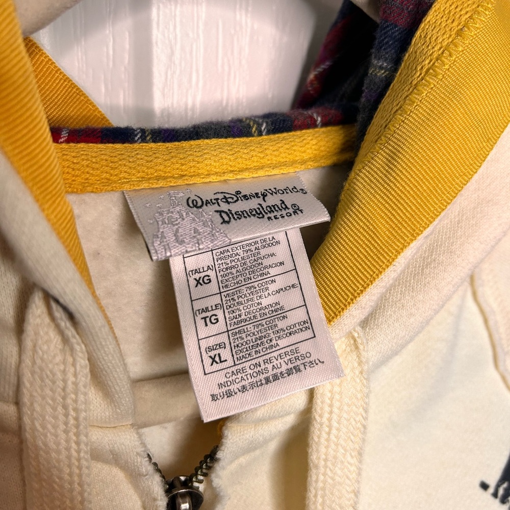 Walt Disney World Disneyland Resort Mickey 28 Hooded
Sweatshirt XL Hoodie Zip Up - Picture 3 of 13